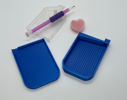 Snow Wolf Diamond Art Trays With Lid and Stopper in Three Sizes for Diamond Dots, Painting