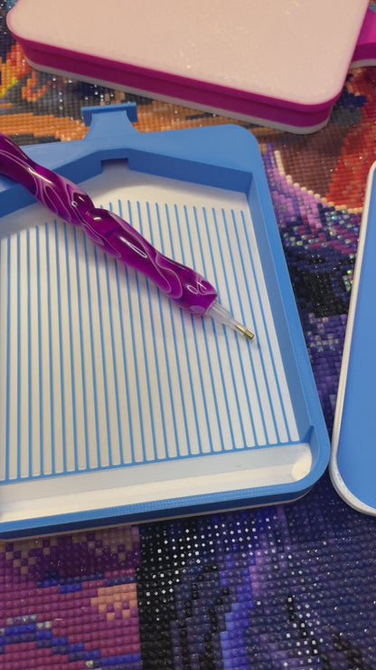 Deluxe Diamond Art Tablett in Seidenfarben für Diamantpunkte, 5D-Malerei, Diamantmalerei-Bohrer