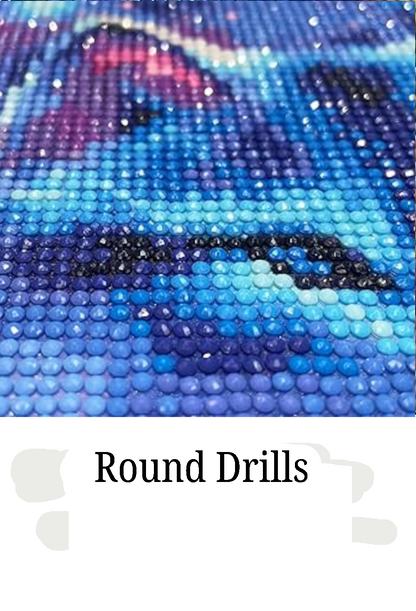 Howl Of the Moon Fantasy Sparkills Hand Rendered Round Drill Diamond Art Painting 50x50cm 19.69x19.69 inch