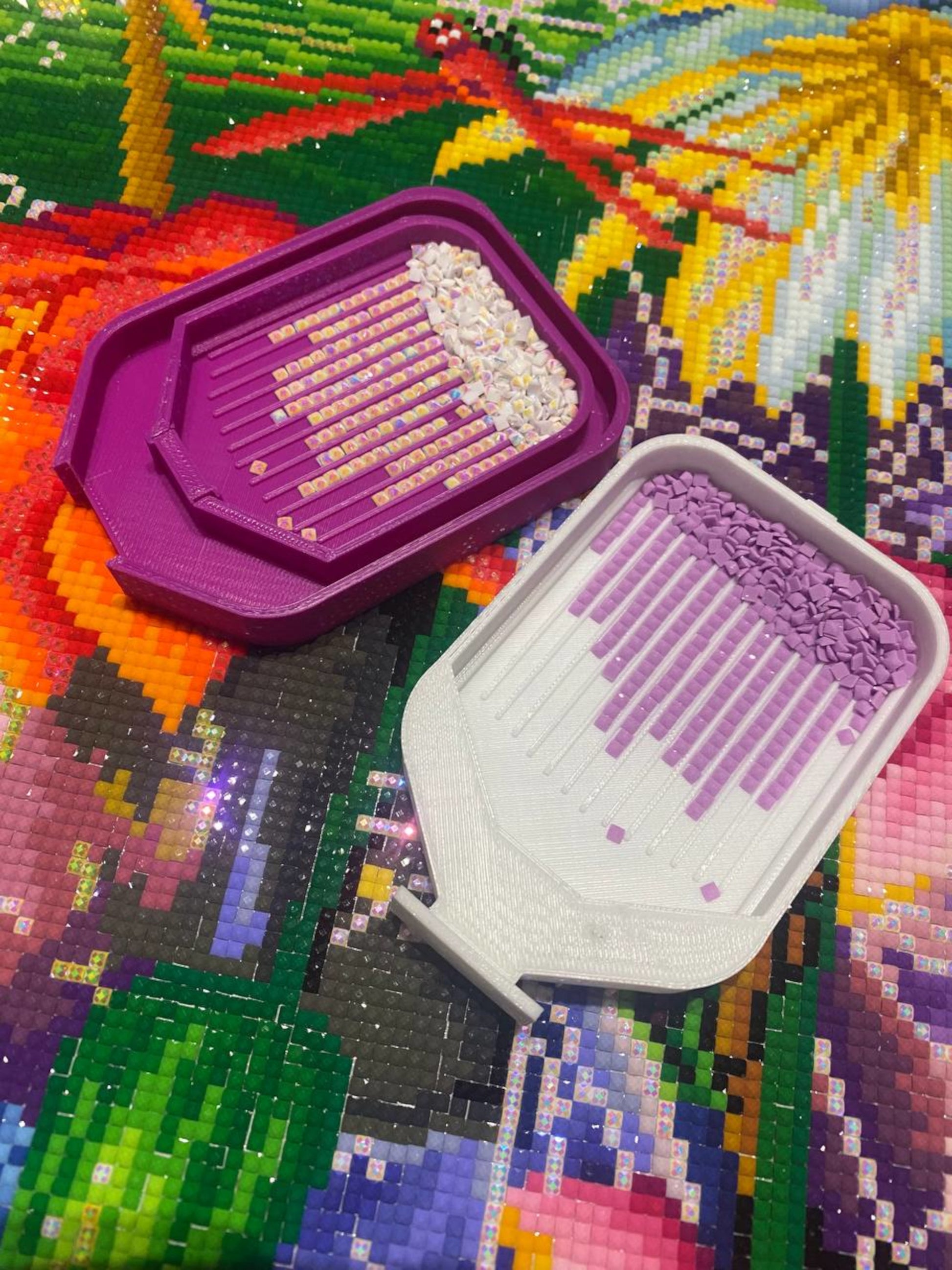Fantasy-coloured Dubbillz Diamond painting tray two trays in one – Fantasy  Sparkills